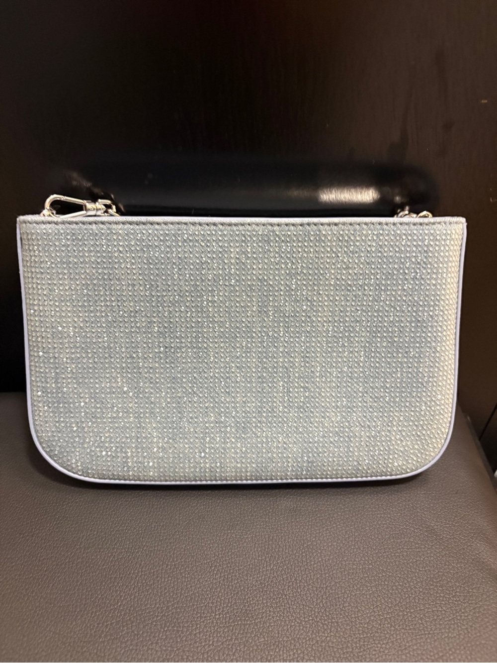 Kate Spade Silver Glitter Chain Shoulder Bag - Picture 3 of 3